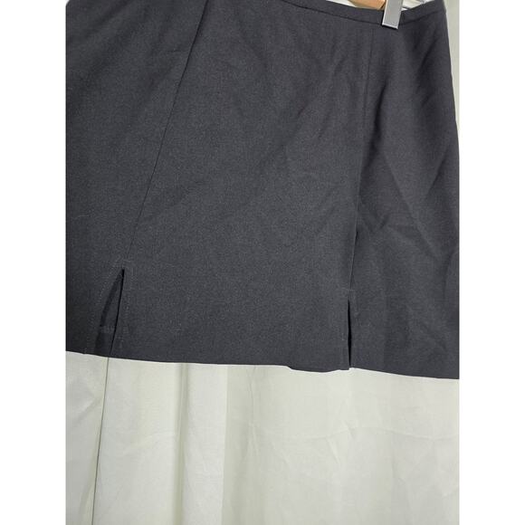 R Wear Rampage 90's Y2k Paper Tag Black Mini Skirt Double Front Split Jrs 9 (28) - Picture 3 of 7